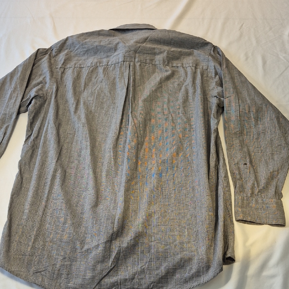 Today's Man Long Sleeve Dress Shirt with Classic Collar - Picture 8 of 11